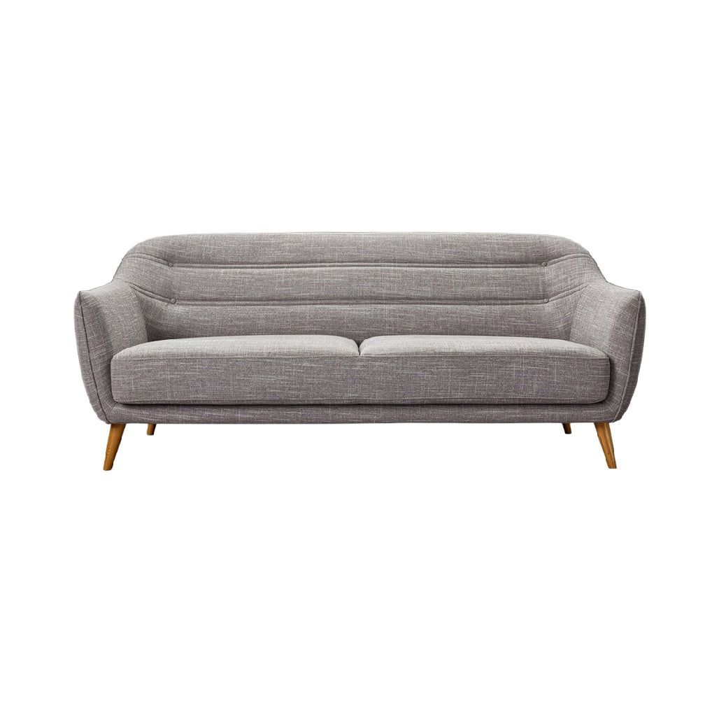 **Kanapa tapicerowana z drewnianymi nogami - Stylowy design i komfort**